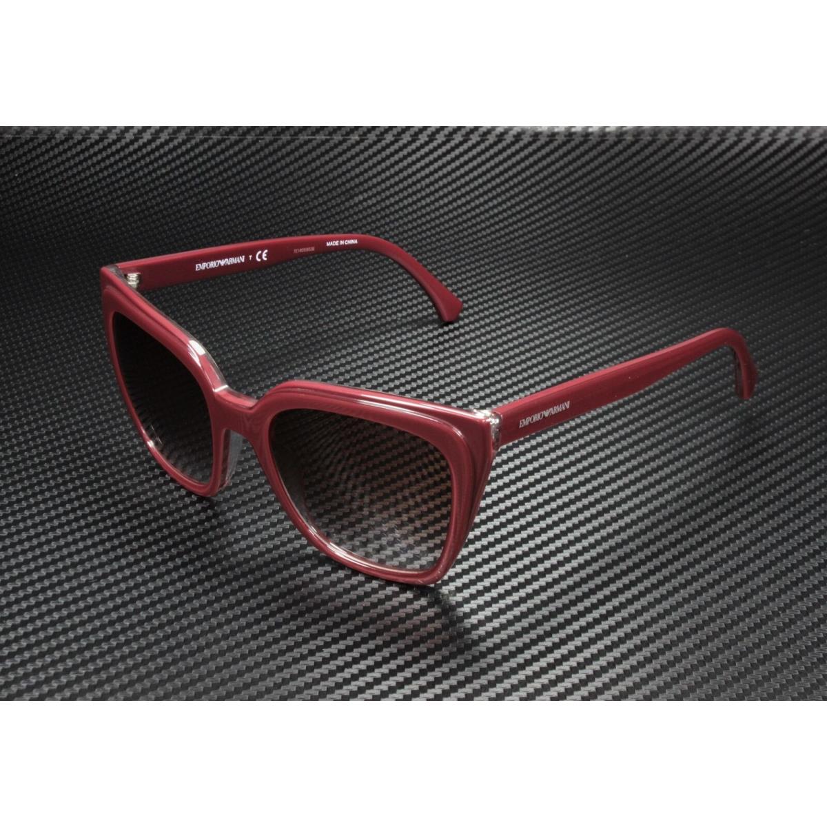 Emporio Armani EA4127 57448D Trilayer Bordeaux Grad Pink 53mm Women`s Sunglasses