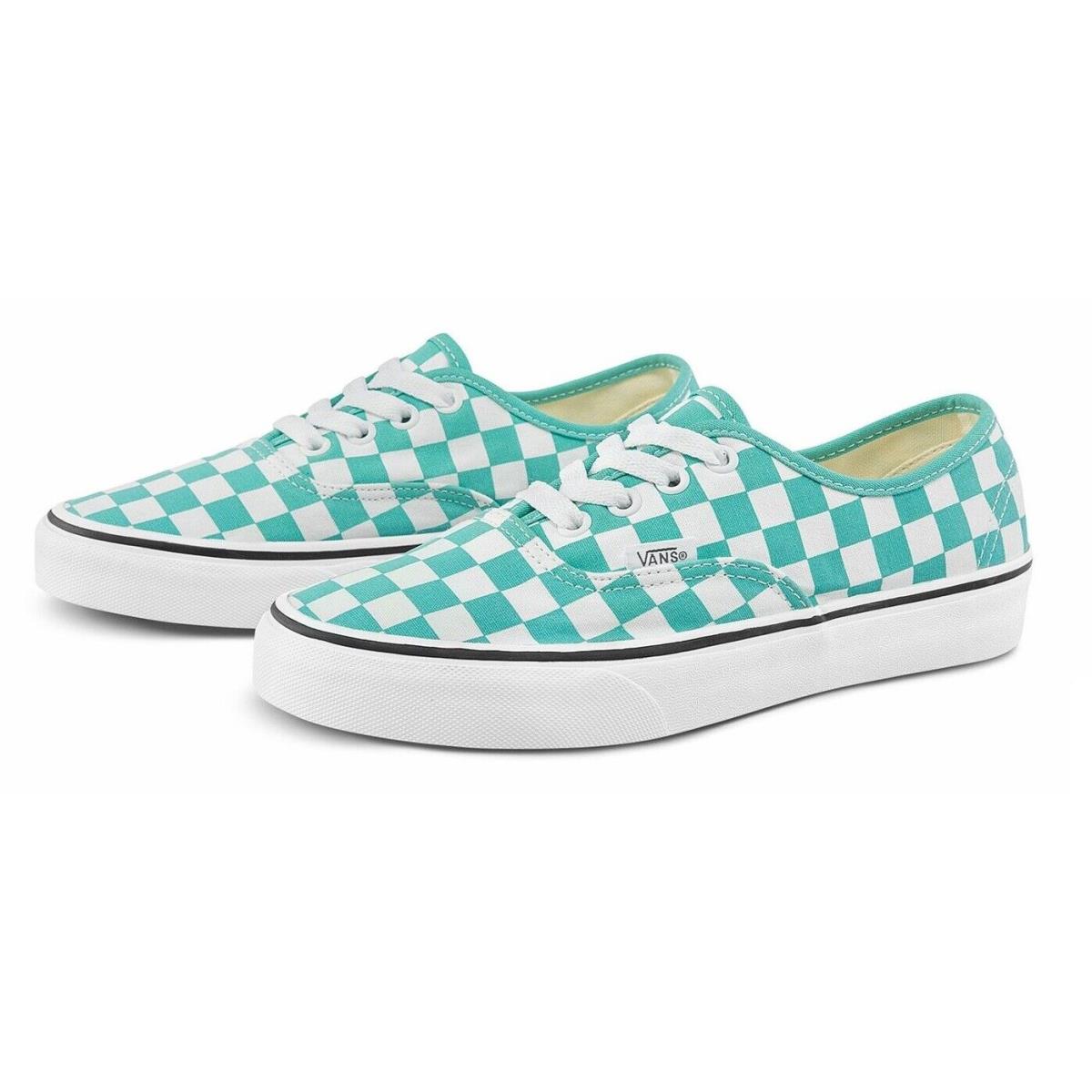 Vans Check BO Unisex Men Size 6 = Women Size 7.5 Shoes Green/white