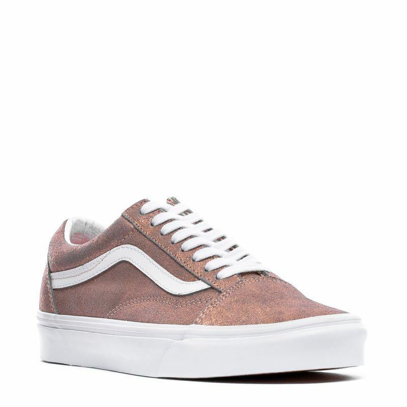 Vans Old Skool Leathers Unisex Men Size 5 = Women Size 6.5 Shoes Rose Gold