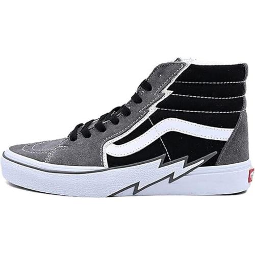 Vans Kids Sk8-Hi Bolt Pewter/black 6 Women/4.5 Kids - Bolt Black/Pewter