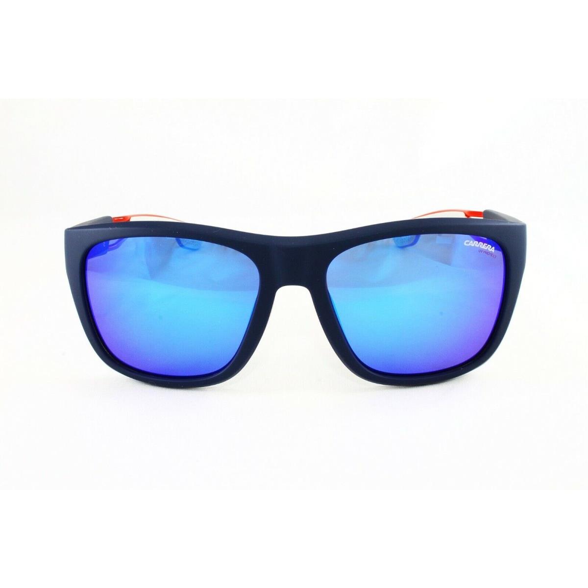 Carrera Men`s Sunglasses CA4007S Rct Matte Blue White Red Green Blue Mirror Lens