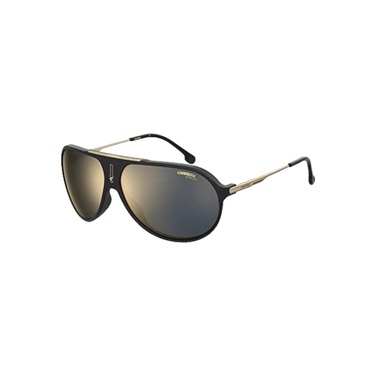 Carrera HOT65 Unisex Matte Black/gold Mirror Pilot 63-11-135 Sunglasses