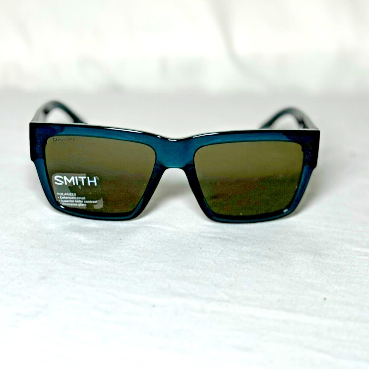 Smith Optics Lineup Polarized Sunglasses Chunky Blue Frames Gray Green Lens