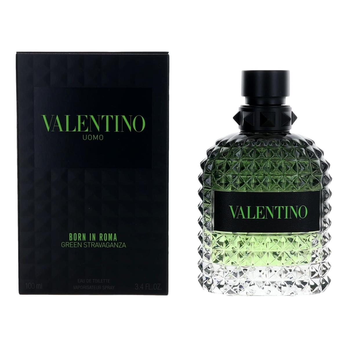 Valentino Donna Born in Roma Green Stravaganza by Valentino 3.4oz Edt Spray Men