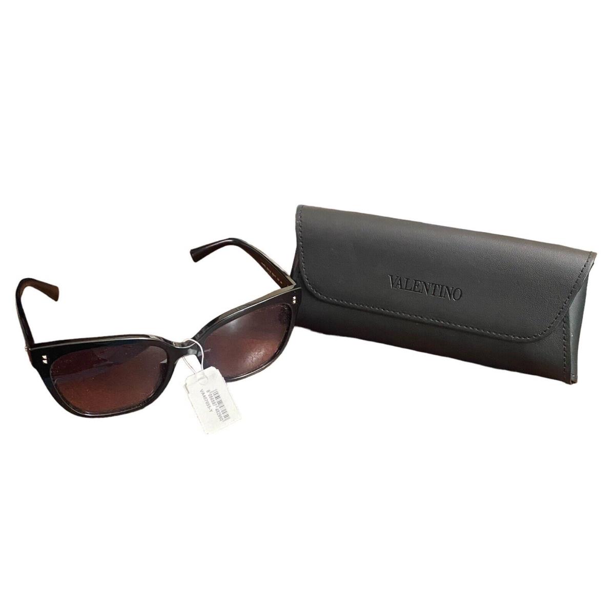 Valentino Rockstud VA4070 Black Women`s Sunglasses Made IN Italy