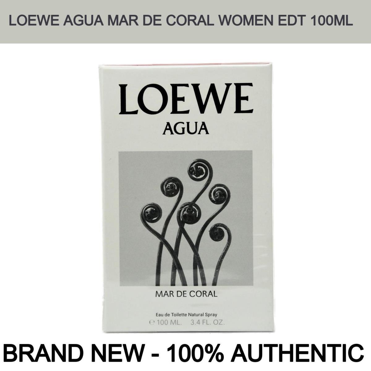 Loewe Agua Mar de Coral Eau de Toilette For Women Spray 3.4oz/100ml