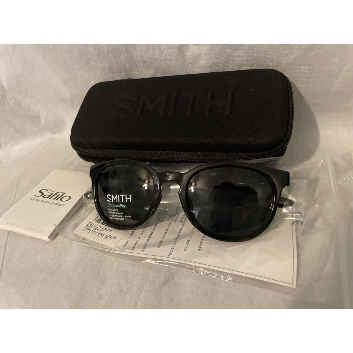 Smith Chromapop Eastbank Polarized Sunglasses 52021 145 Camo Tortoise W/case