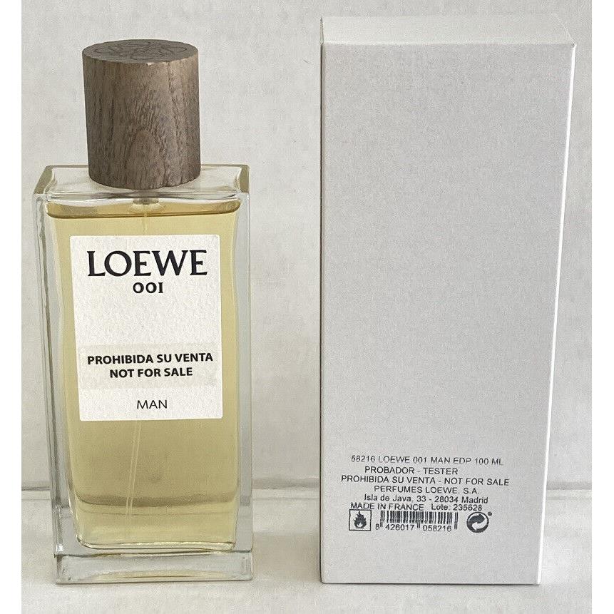 Loewe 001 Men 3.4 oz 100 ml Eau De Parfum Spray Same As Photo