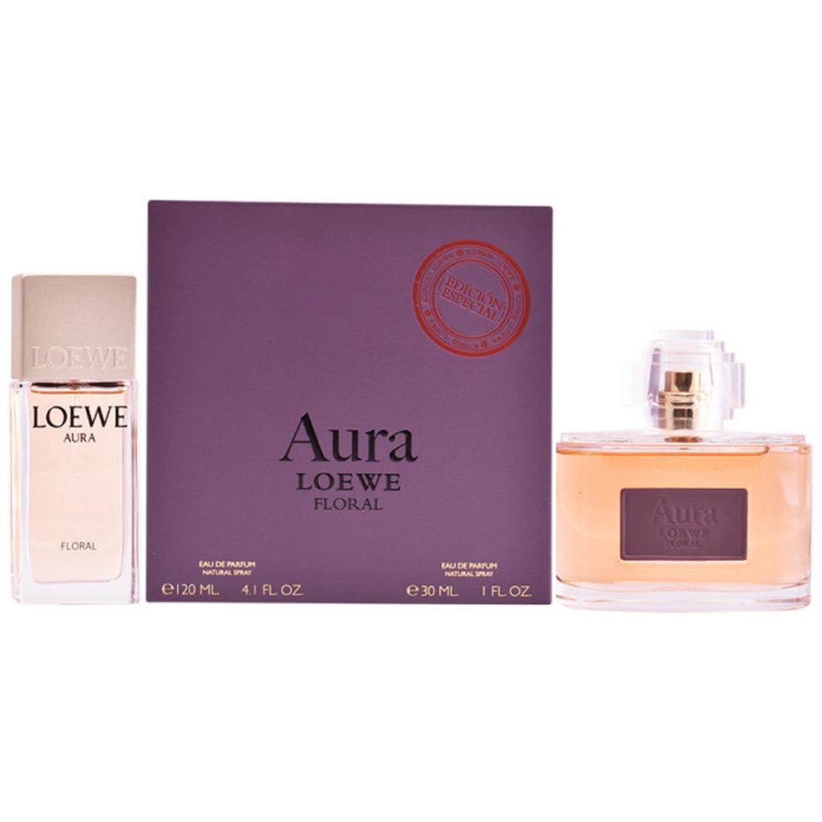 Loewe Aura Floral For Women 2Pcs Gift Set - 4.1 Oz 1.0 Oz Edp Spray