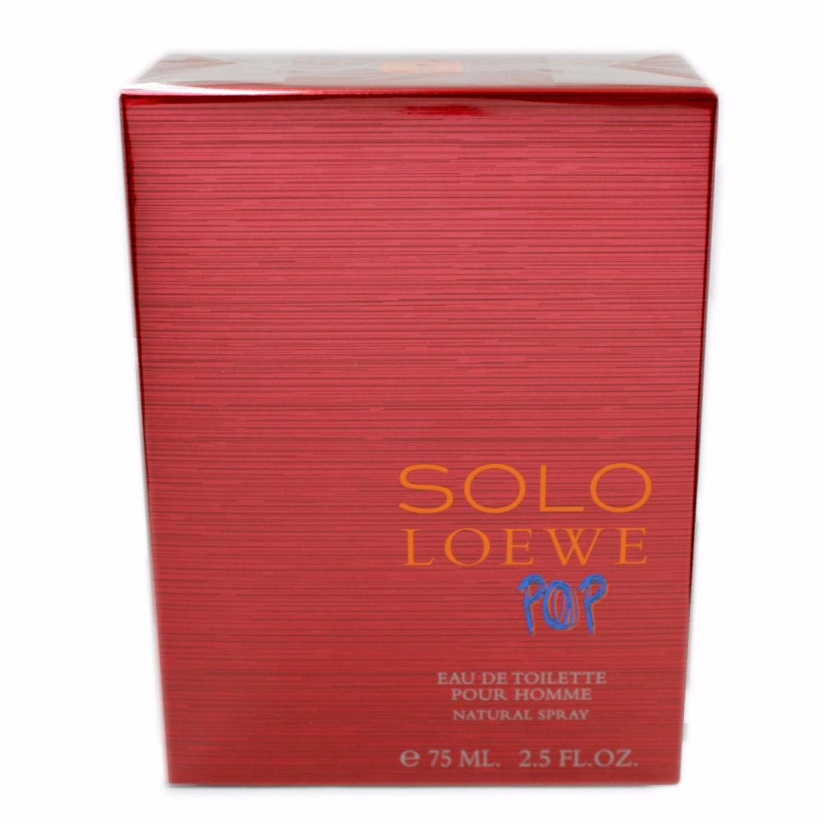 Loewe Solo Loewe Pop Pour Homme Eau DE Toilette Spray 75 ML/2.5 Fl.oz. NIB-32797