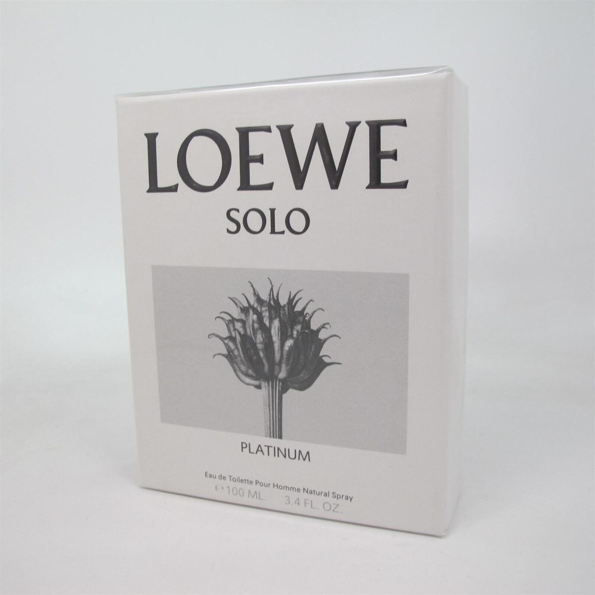 Solo Platinum Pour Homme by Loewe 100 Ml/ 3.4 oz Eau de Toilette Spray