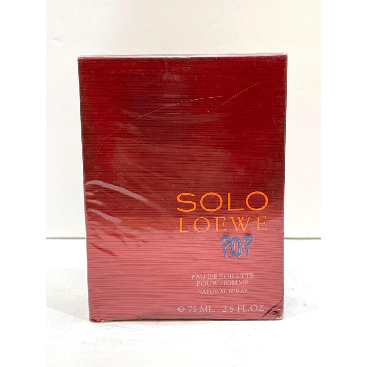 Solo Loewe Pop By Loewe Men Cologne Edt Spray 2.5oz / 75ml Pack