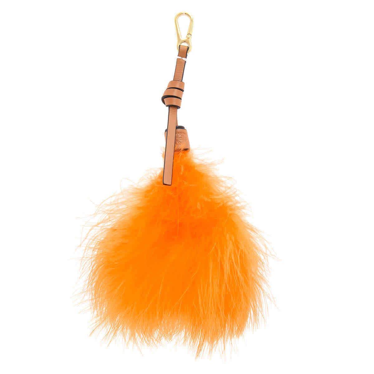 Loewe Feather Charm in Orange 111.19.244.9130