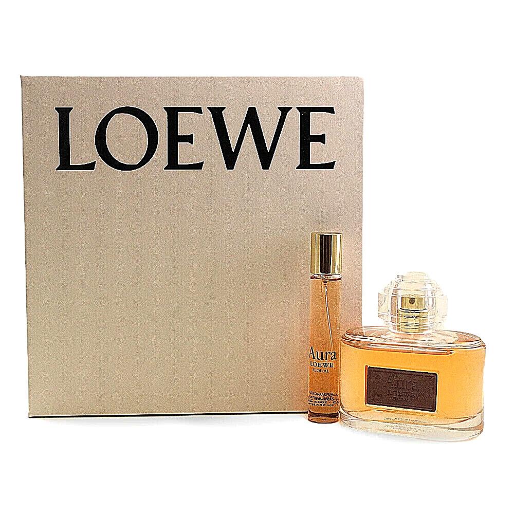 Loewe Aura 2 pc Travel Set Eau de Parfum Edp Spray 4 oz Edp Spray 1 oz