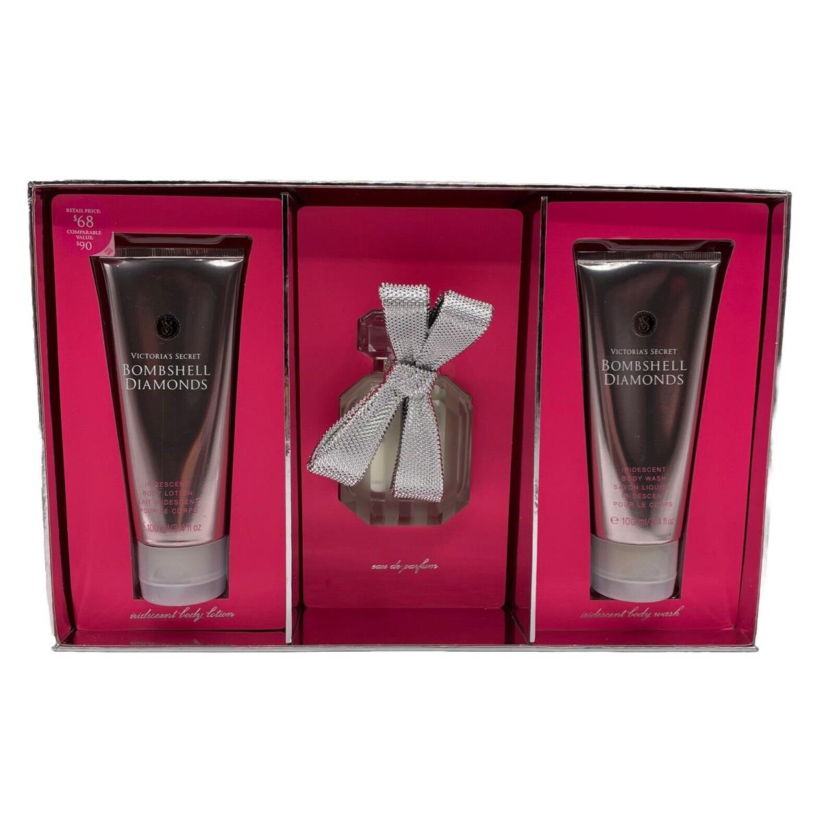 Victoria s Secret Bombshell Diamonds 1.7 Fl oz Eau De Parfum Gift Set Htf Rare