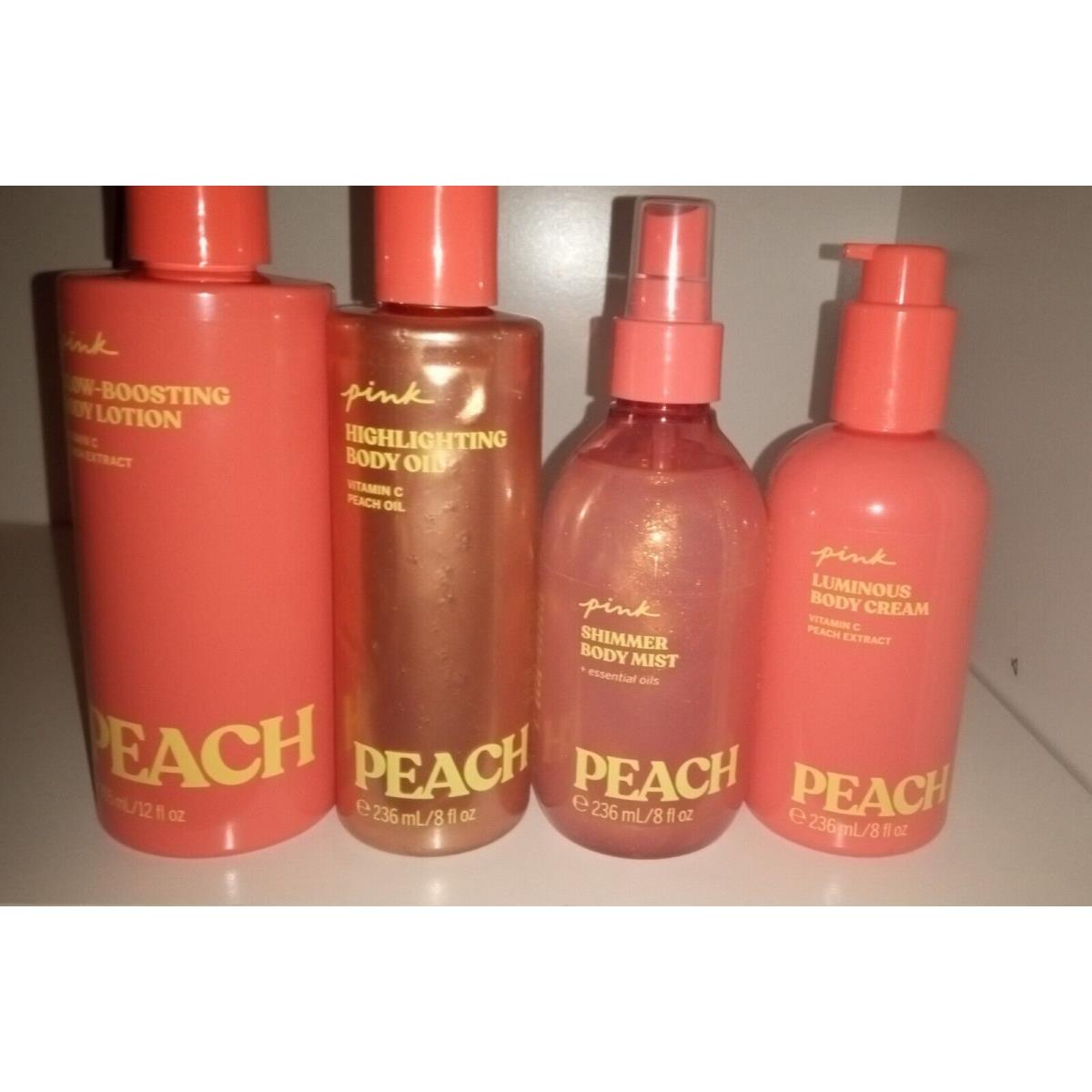 Victoria`s Secret Pink Peach Body Lotion Body Oil Body Mist Body Cream