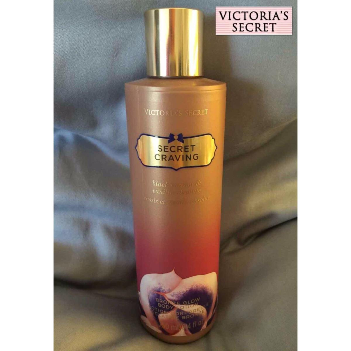 Victoria`s Secret Craving Bronze Glow Body Lotion Vanilla 8.4 FL OZ So Rare