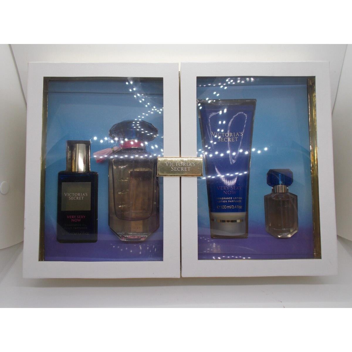 Victoria`s Secret Very Sexy Now Gift Set Perfume Fragrance Oil Lotion Edp