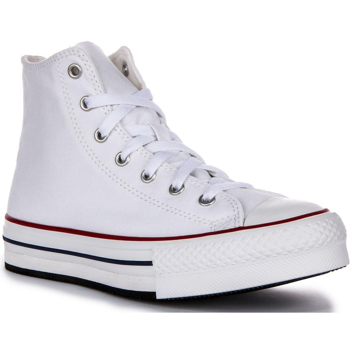 Converse 272856C Chuck Taylor All Star Hi Junior Womens Trainer White US 3 - 8