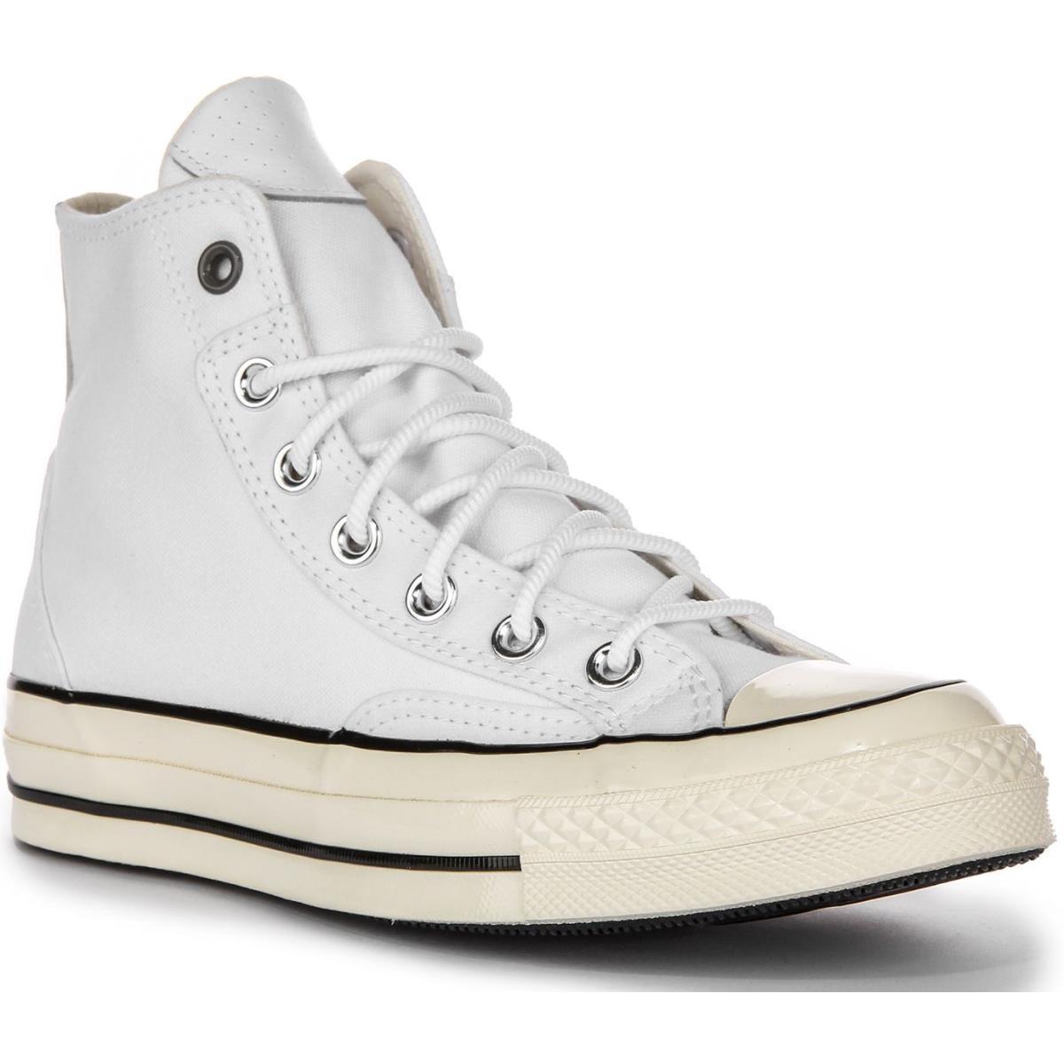 Converse A07444C Court Patch Canvas Leather Mens Sneakers White US 6 - 12