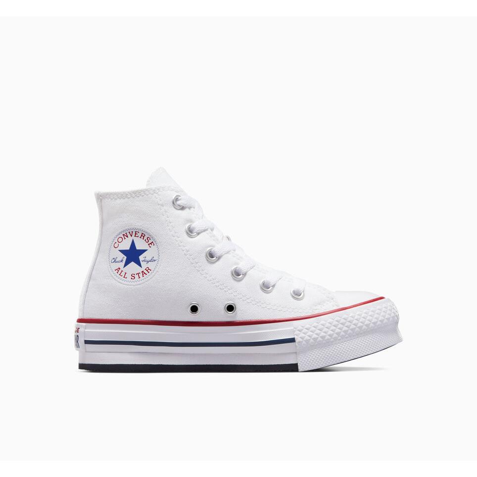 Converse Ctas Eva Lift Platform 372860F Sneaker Unisex Kids White Canvas MER656