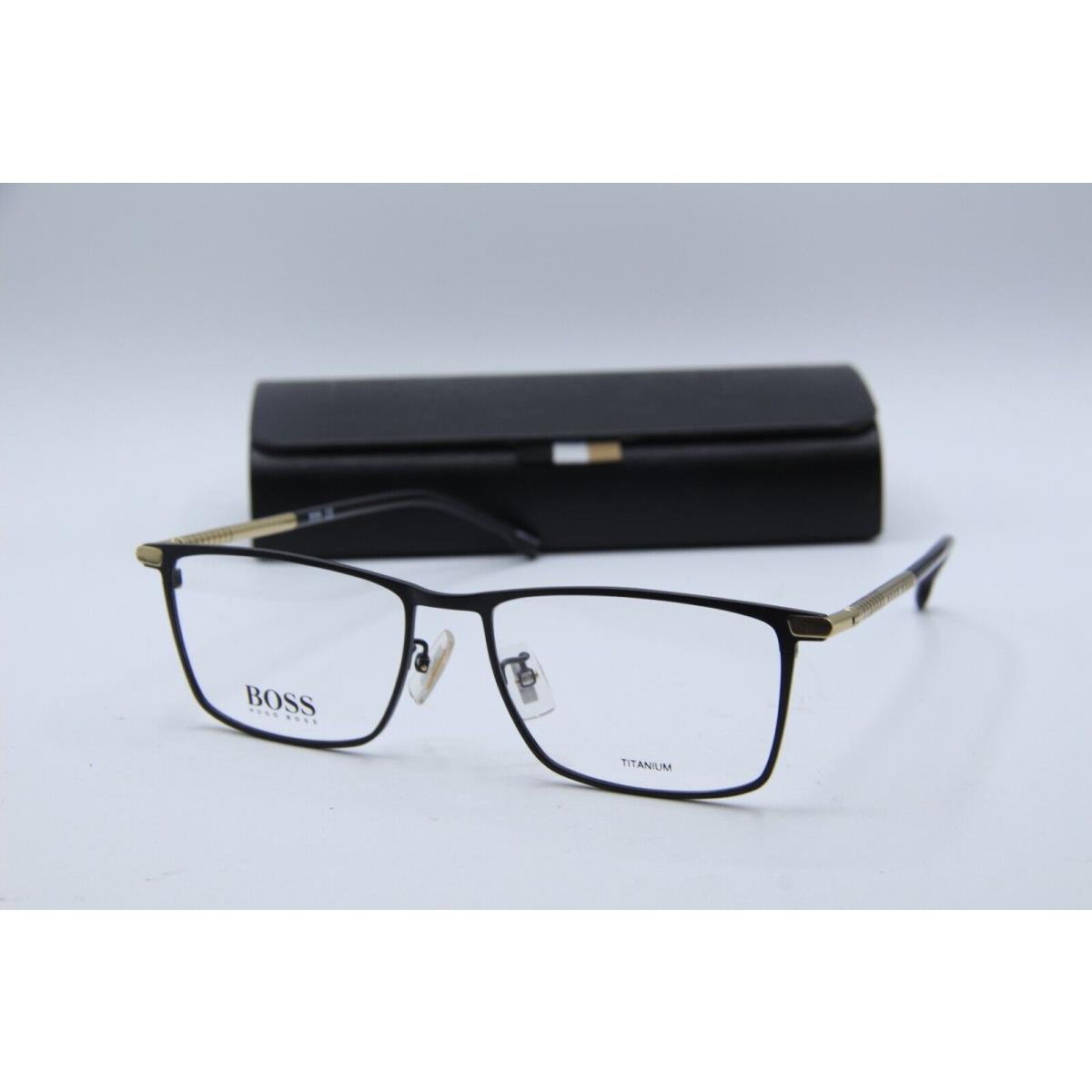 Hugo Boss 1226/F 146 Black Gold Eyeglasses W/case 56-17