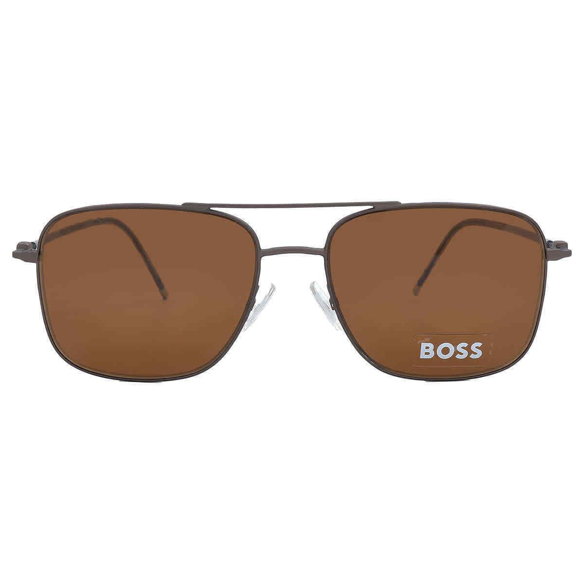 Hugo Boss Brown Navigator Men`s Sunglasses Boss 1310/S 0R80/70 58 Boss 1310/S