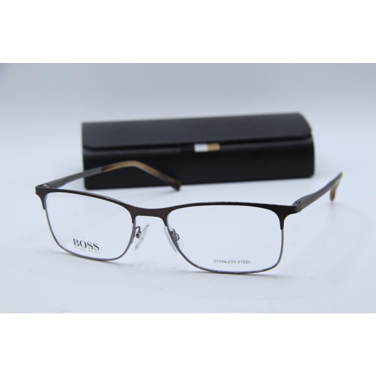 Hugo Boss 1186 1OT Brown Grey Horn Eyeglasses W/case 56-18