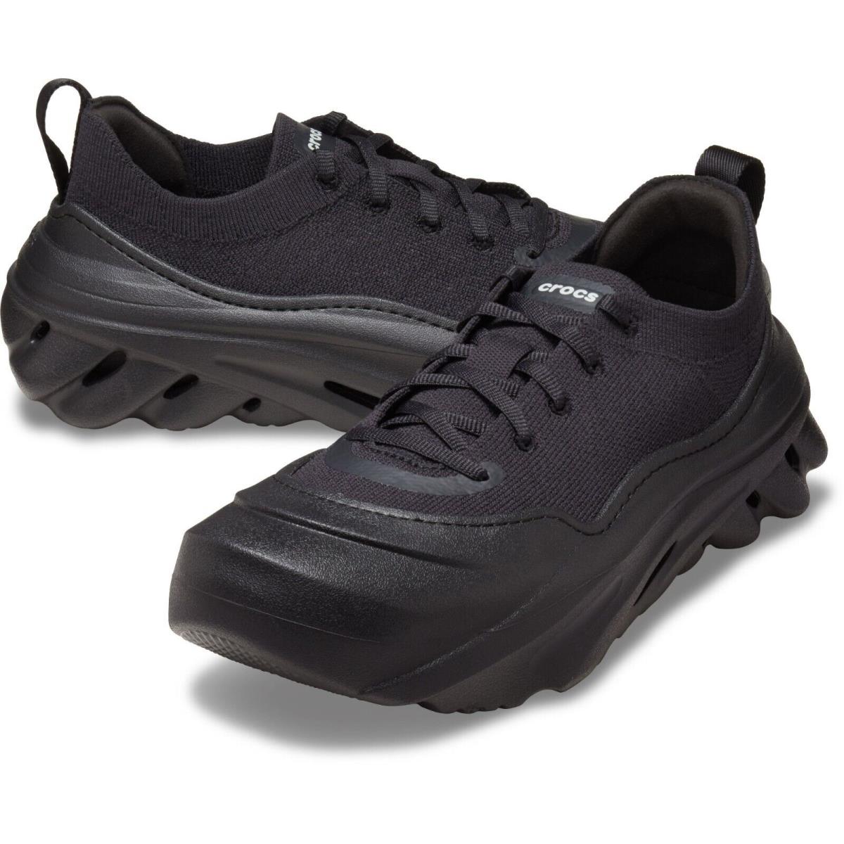 Crocs Echo Surge Shoes Men`s Sneakers Clogs Black/black - Black