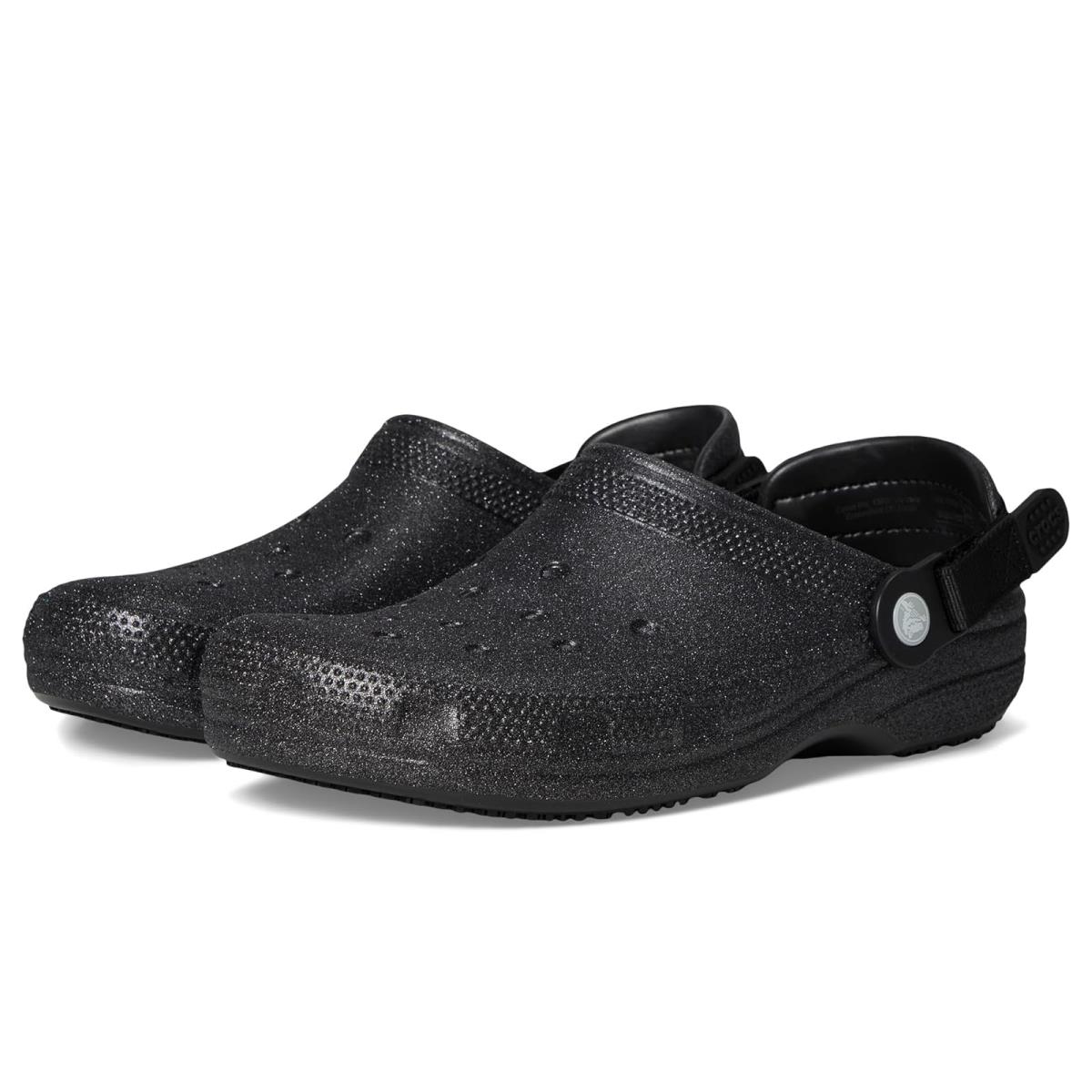 Unisex Slippers Crocs Work Classic Work Clogs Black Glitter