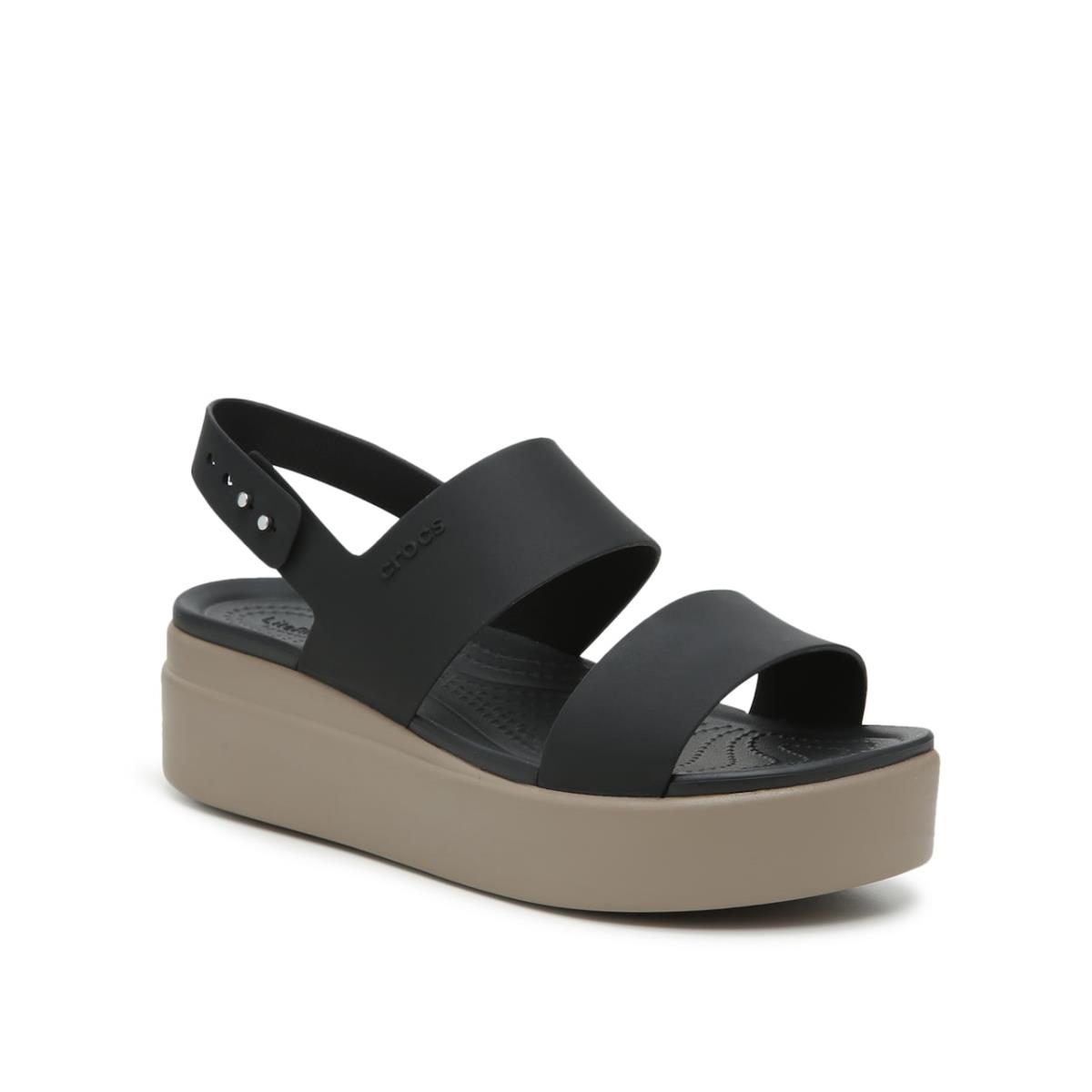 Woman`s Sandals Crocs Brooklyn Low Wedge Sandal