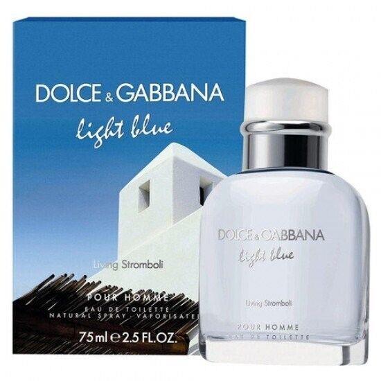 Dolce Gabbana Light Blue Living Stromboli For Men by D G Edt 2.5 FLOZ/75ML