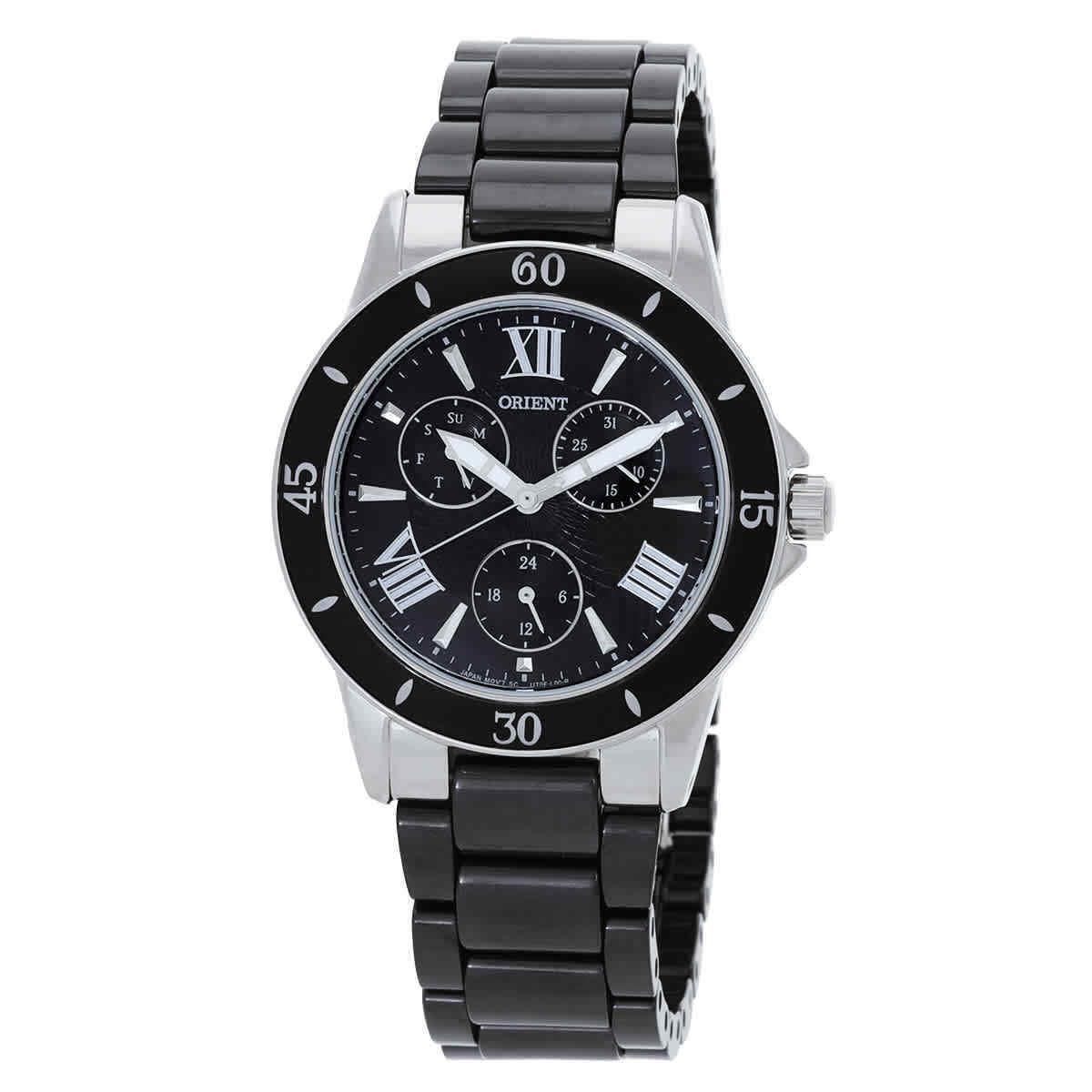 Orient Quartz Black Dial Ladies Watch FUT0F004B0