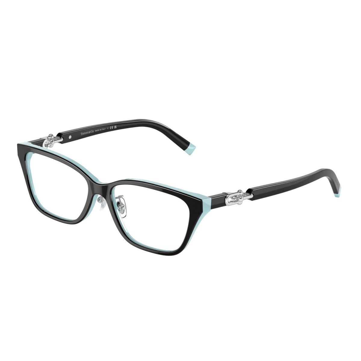 Tiffany TF2229F 8055 Black On Tiffany Blue Demo Lens 53 mm Women`s Eyeglasses