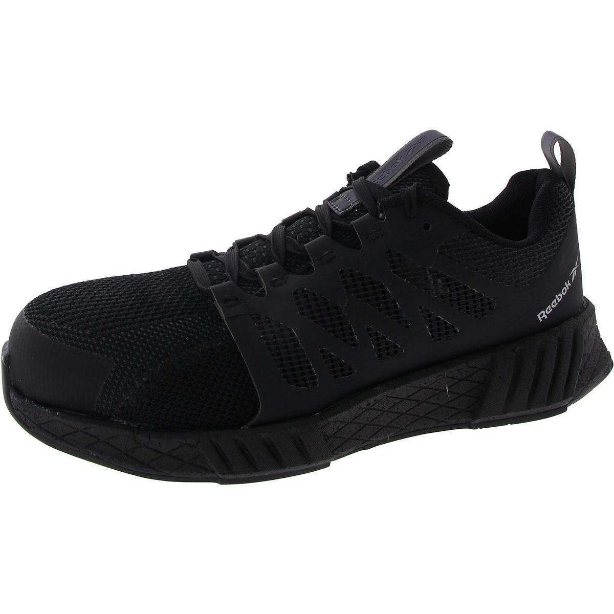 Reebok Womens Fusion Flexweave Work Gym Casual and Fashion Sneakers Bhfo 7806 - Black