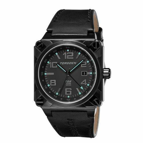 Torgoen Swiss Men`s T26108 T26 Series Classic Black Aviation Watch