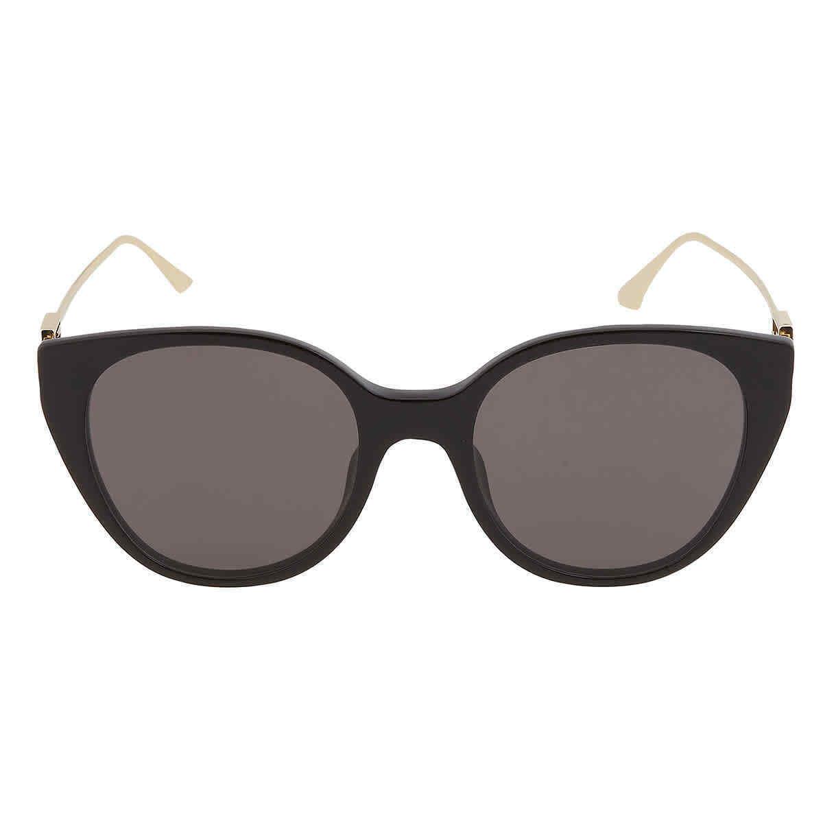 Fendi Smoke Cat Eye Ladies Sunglasses FE40047I 01A 54 FE40047I 01A 54