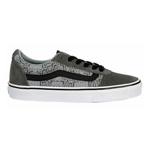 Vans Ward Deluxe Womens Shoes Sneakers Skate Casual Gargoyle Snake Print - Gargoyle/Snake