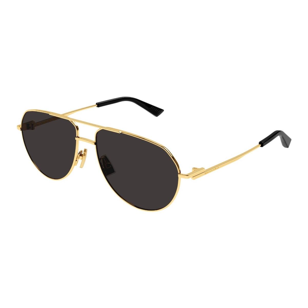 Bottega Veneta BV1302S Gold/grey 001 Sunglasses