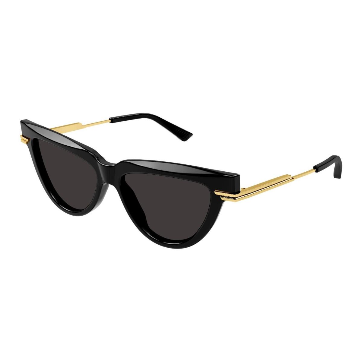 Bottega Veneta BV1265S Black with Gold/grey 001 Sunglasses