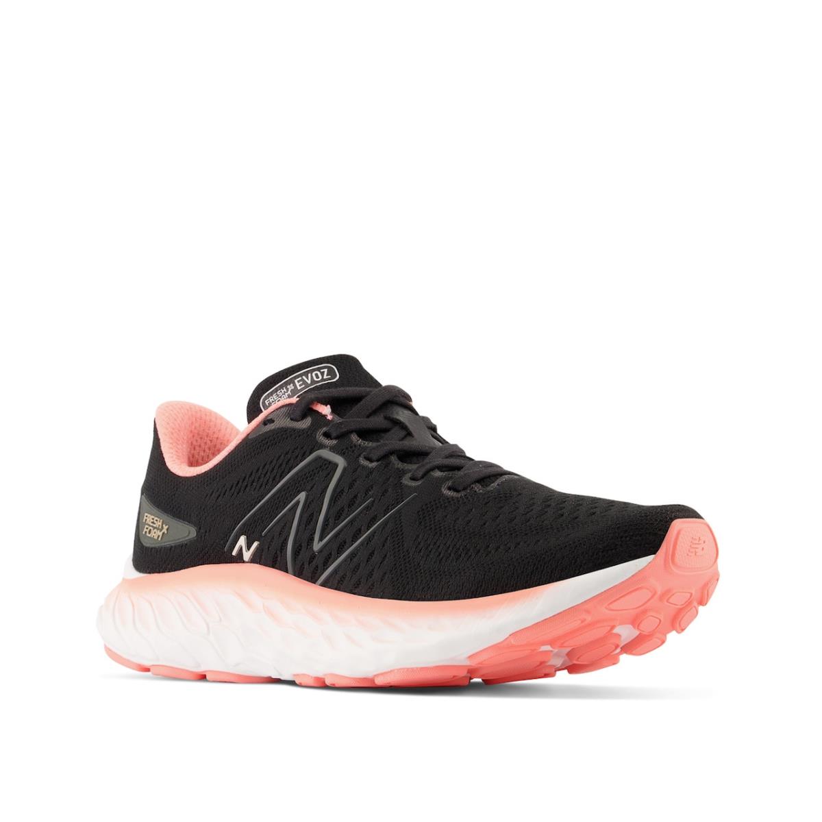 Woman`s Sneakers New Balance Fresh Foam X Evoz v3 Running Shoe - Black/Pink