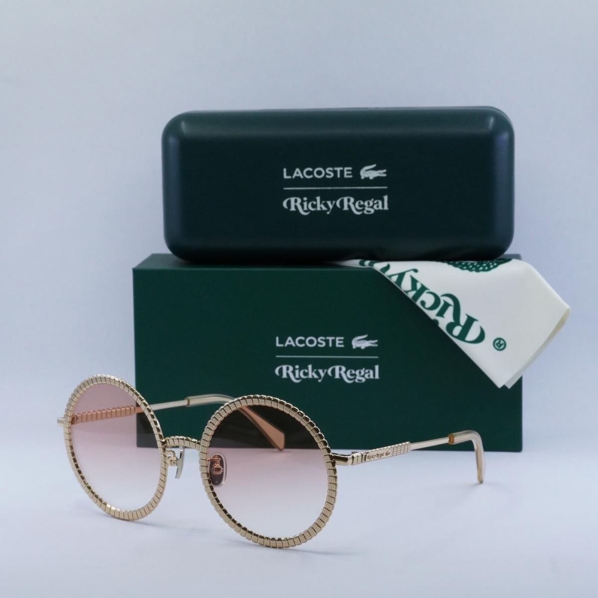 Lacoste L252S Ricky Regal 712 Light Gold/pink Gradient 58-21-140 Sunglasses