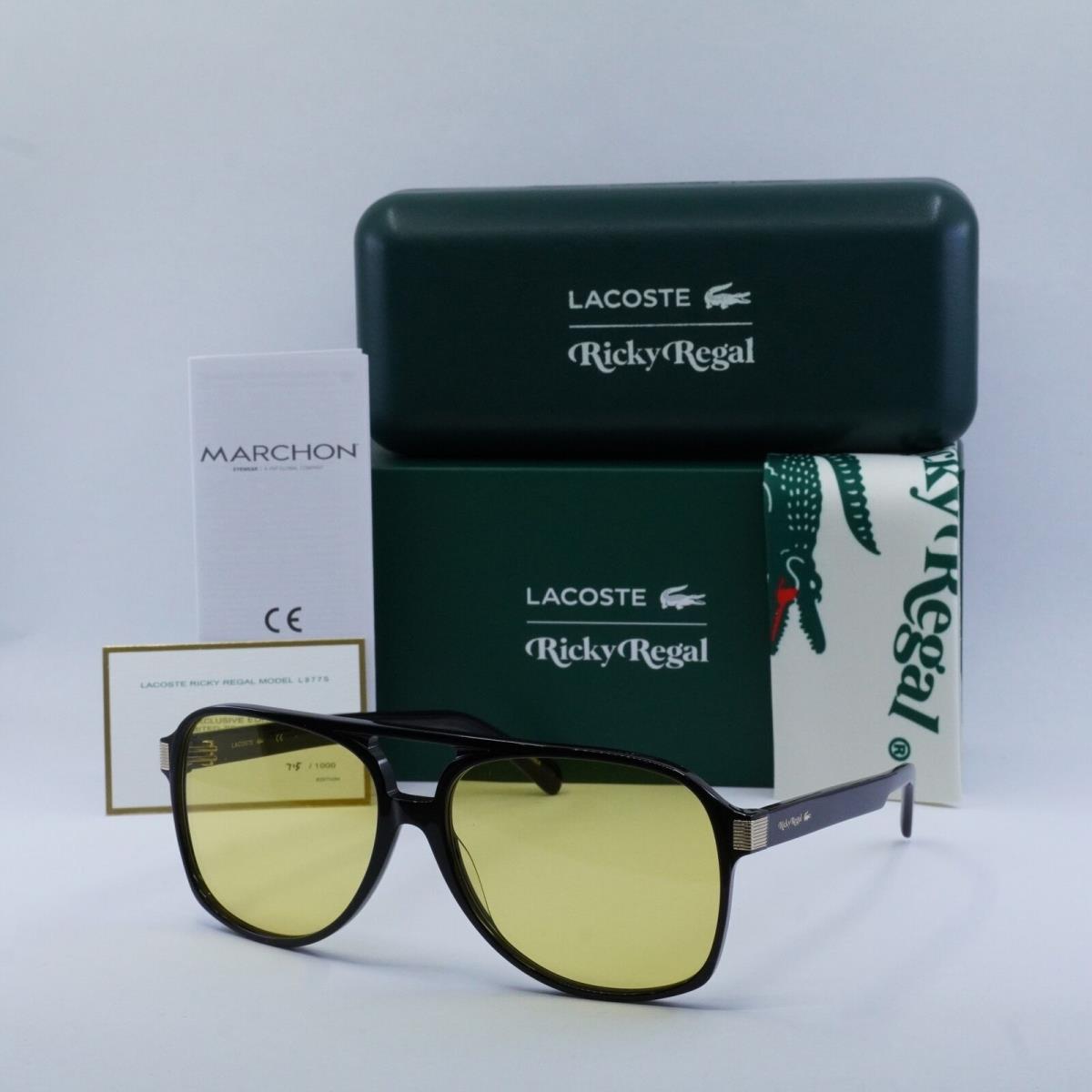 Lacoste L977S Ricky Regal 001 Black/yellow 63-16-140 Sunglasses