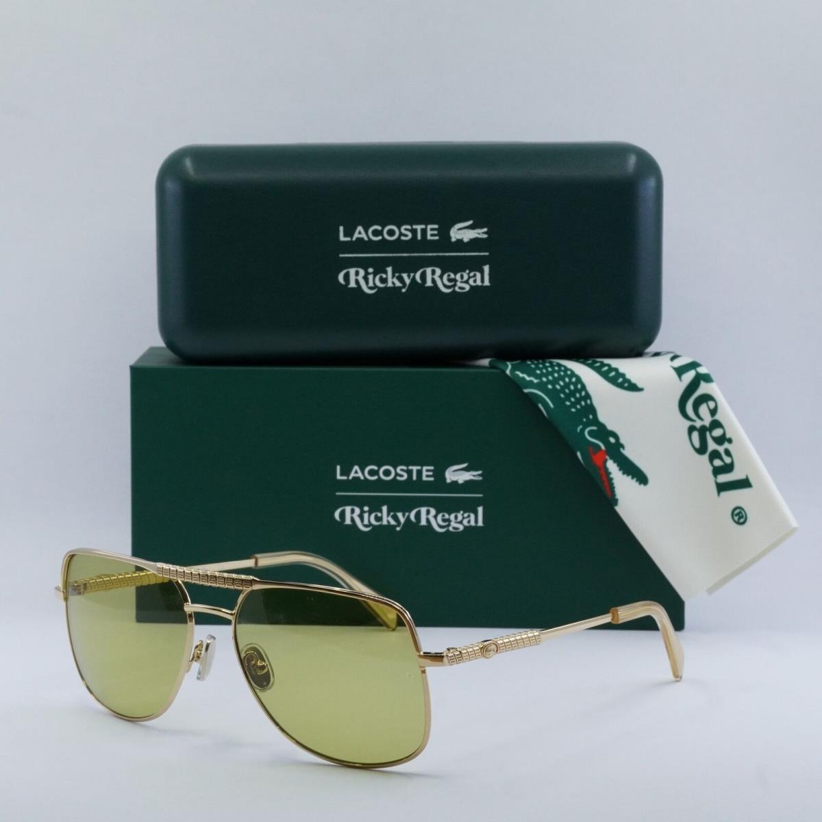 Lacoste L239S Ricky Regal 714 Gold/green 58-16-145 Sunglasses