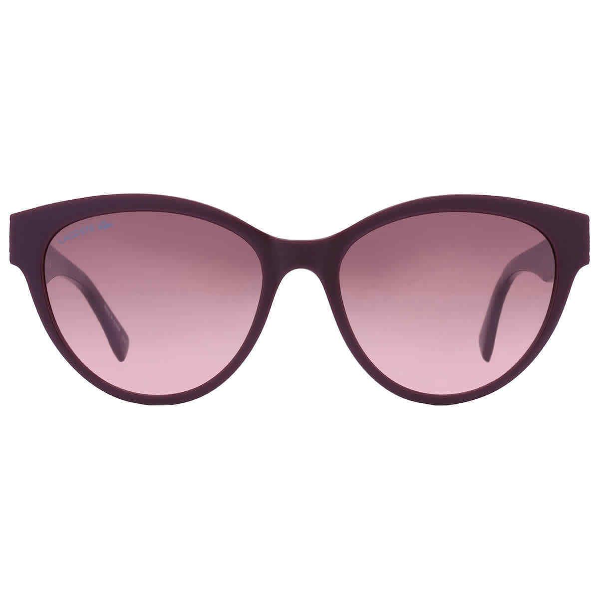 Lacoste Red Gradient Cat Eye Ladies Sunglasses L983S 601 55 L983S 601 55