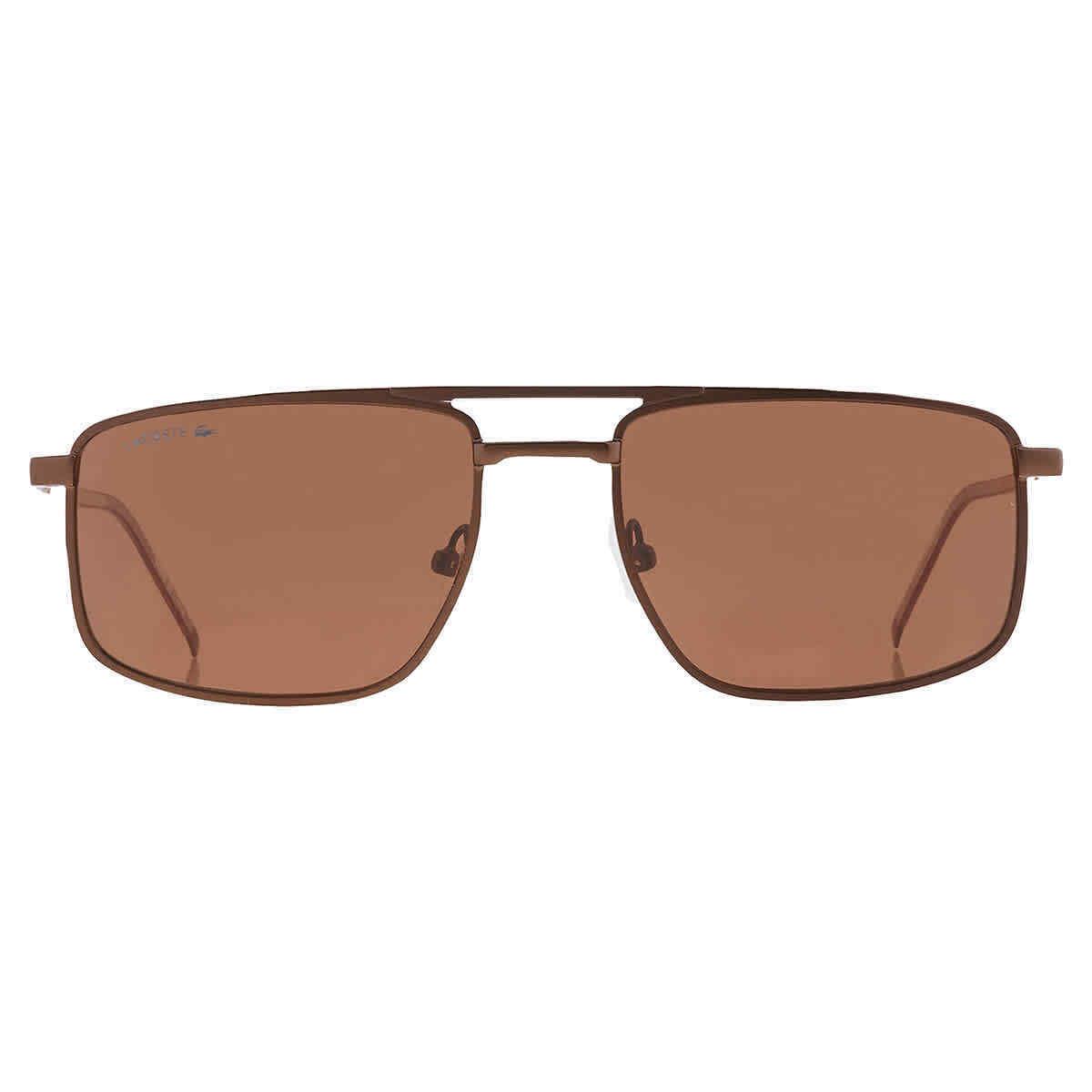 Lacoste Brown Navigator Men`s Sunglasses L255S 201 56 L255S 201 56