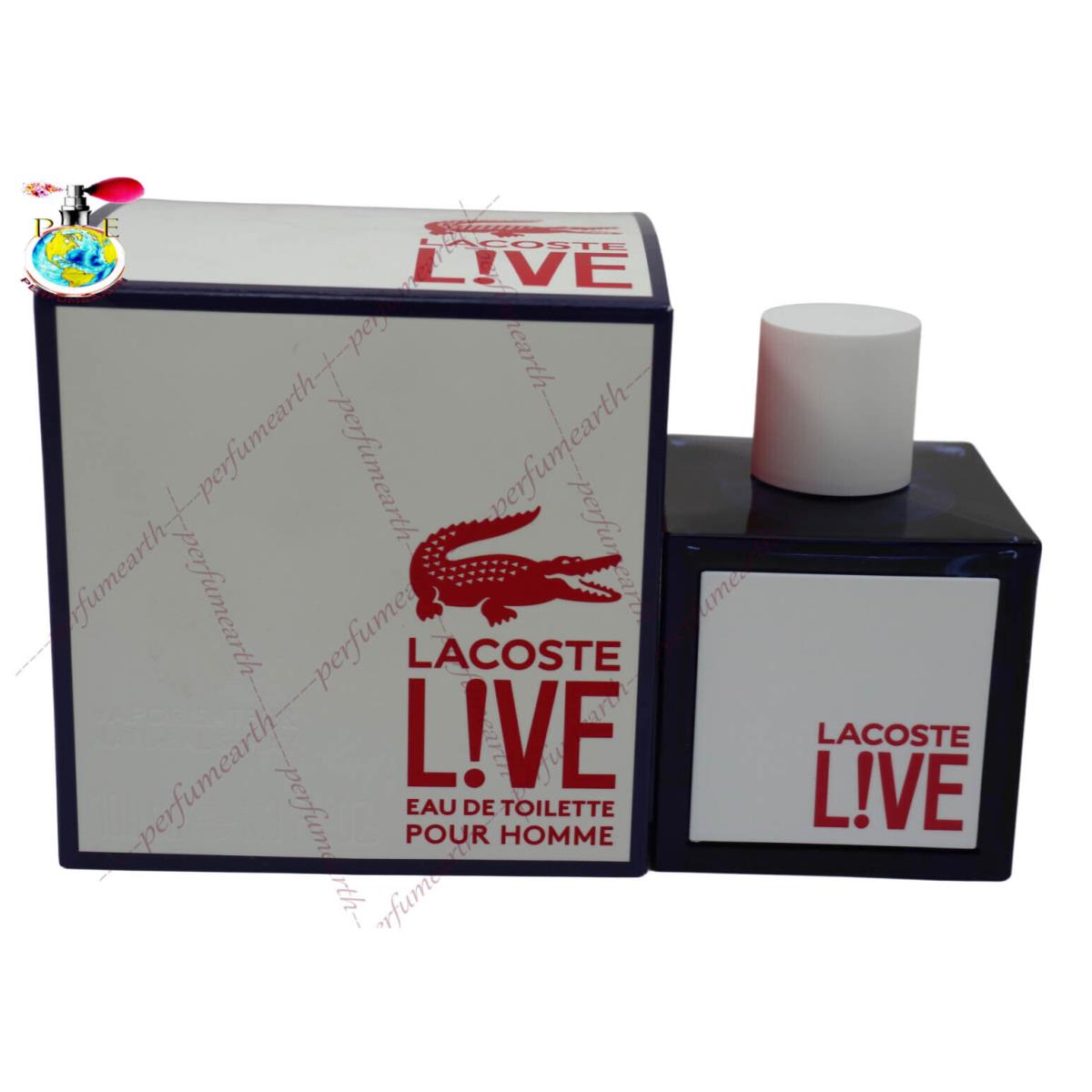 Lacoste Live By Lacoste 3.3/3.4oz./100ml Edt Spray For Men