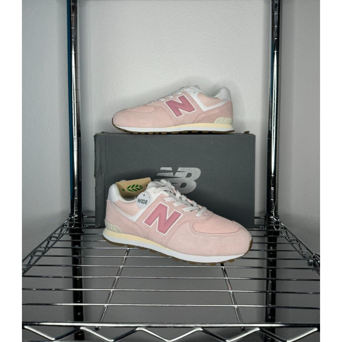 Youth`s 5.5US Wide- New Balance 574 Kid `nb Athletics - Crystal Pink` GC574CH1