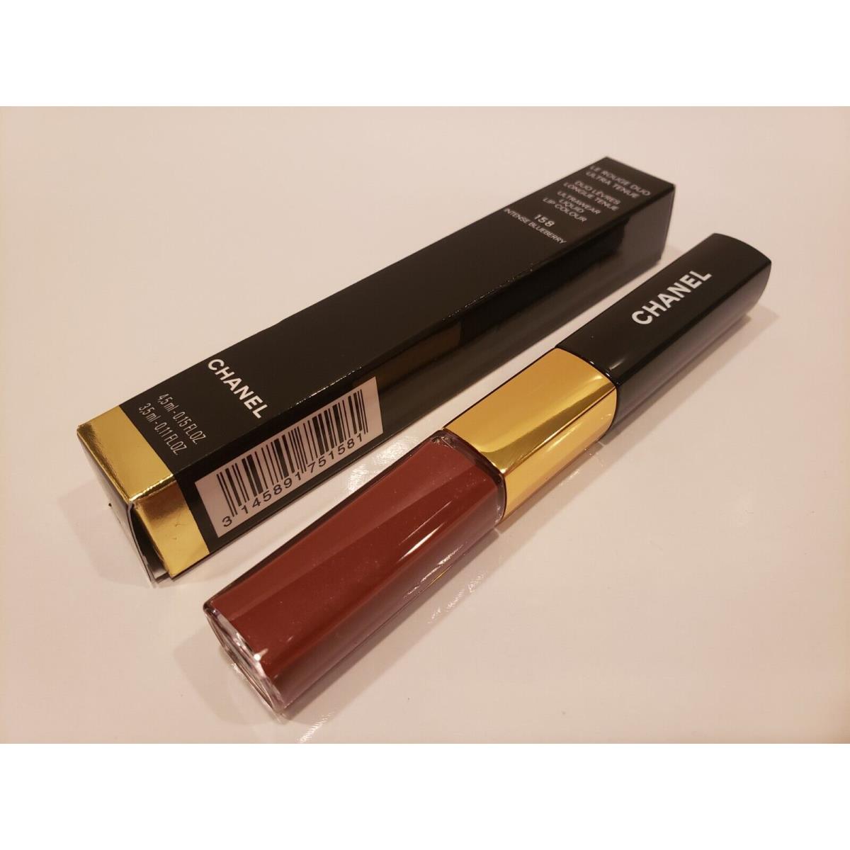 Chanel Le Rouge Duo Ultra Tenue Ultrawear Liquid Lipgloss 158 Intense Blueberry