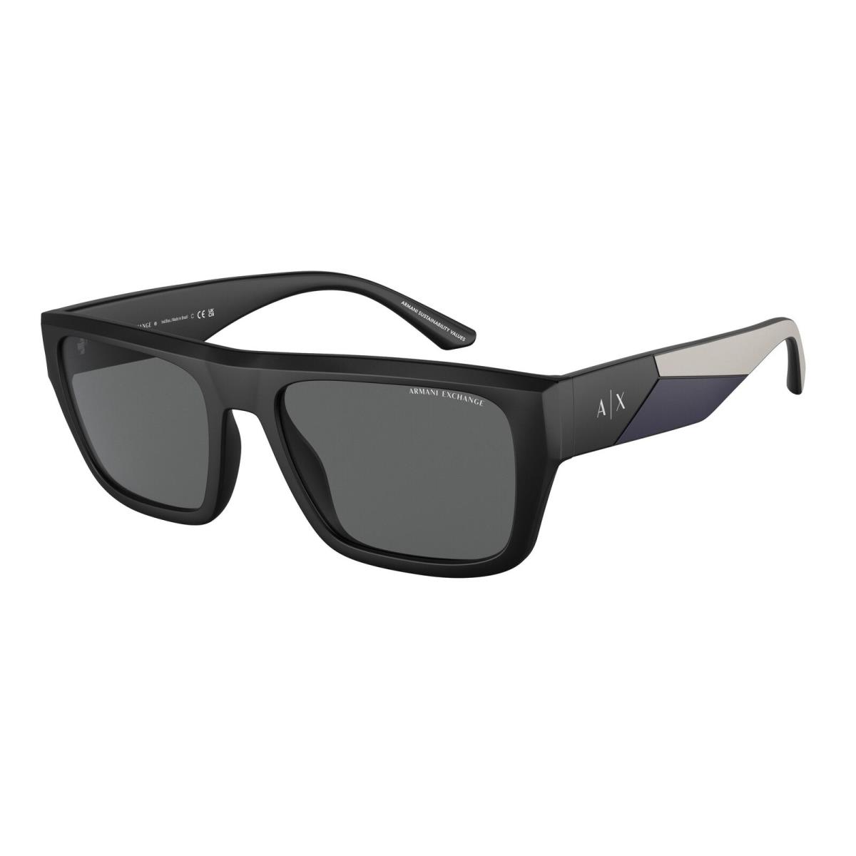 Armani Exchange 4124SU Sunglasses 807887 Black